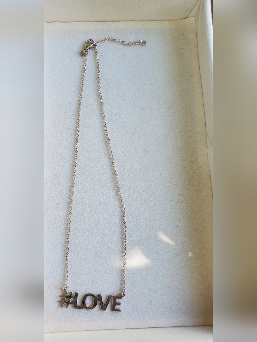 #LOVE Sterling Silver Pendant Necklace By Dyadema